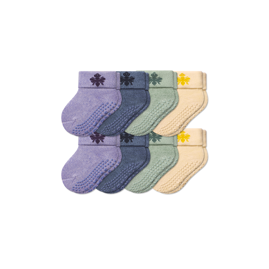 Baby Gripper Sock 8-Pack (6-12 Months) - Classic Run Rotation