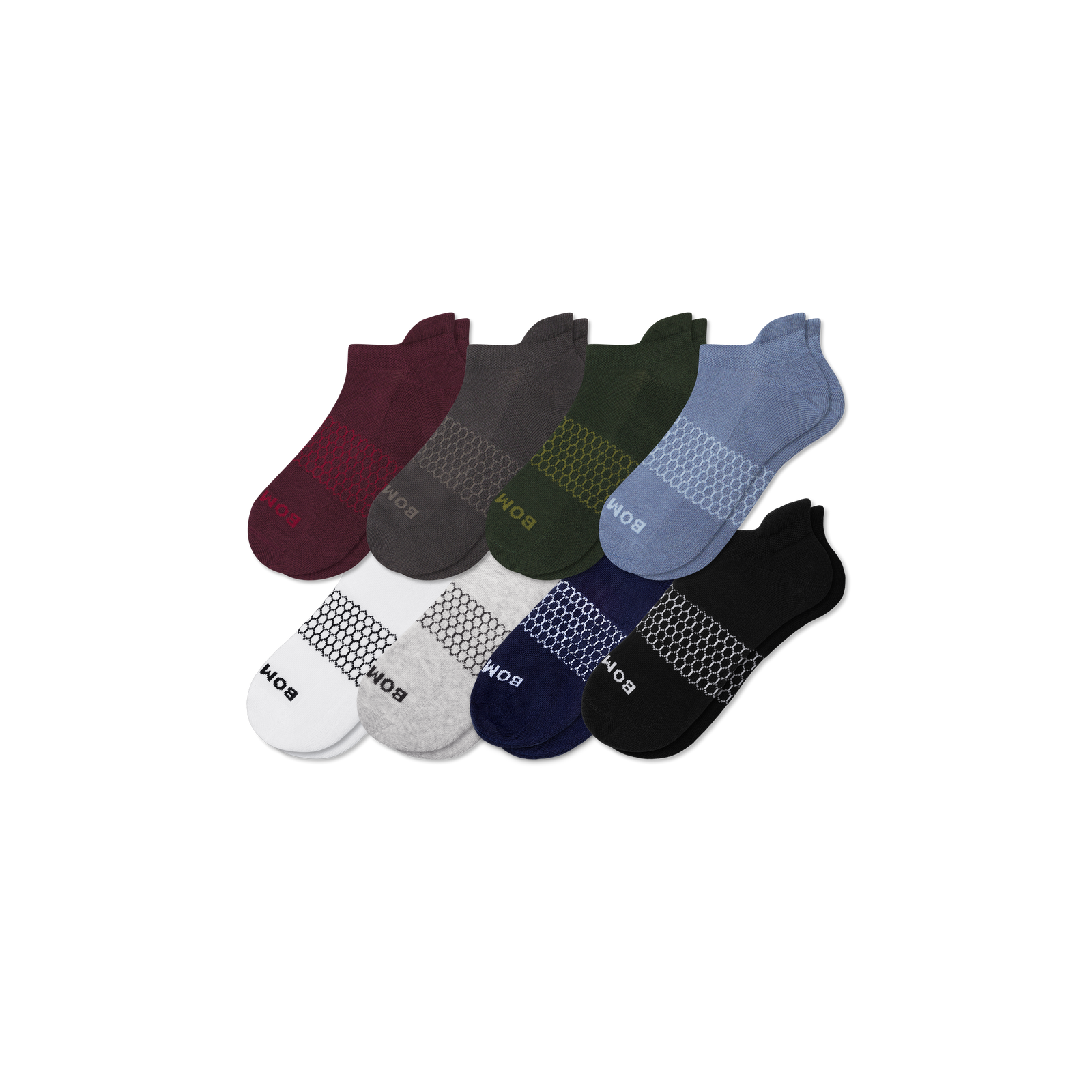 Men's Ankle Sock 8-Pack - Blue Smoke Mix L [J1]