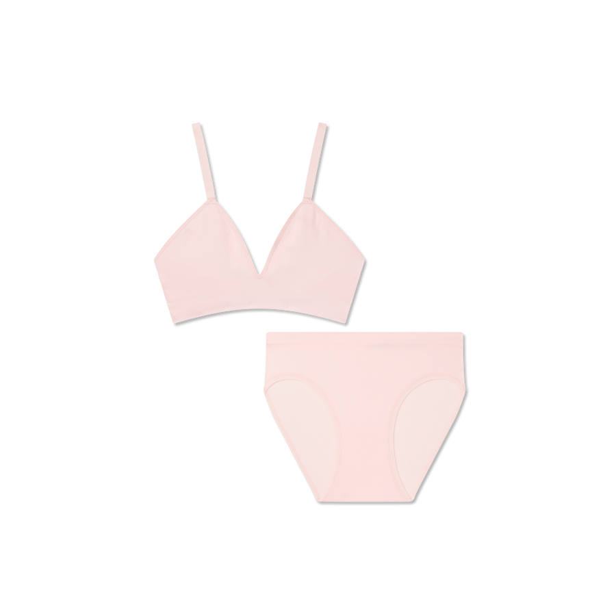 Women's Seamless Triangle Bralette + Brief Pack - Daily Fit
