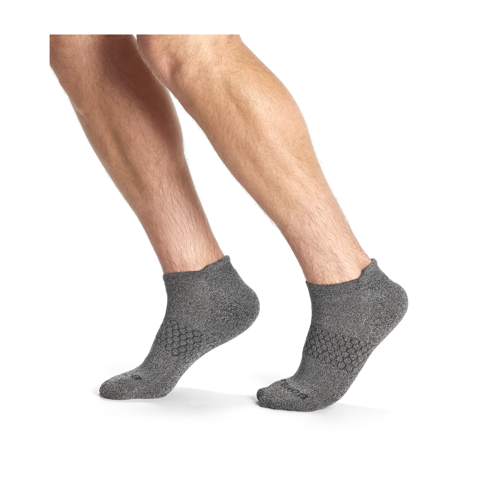 Men's Marl Ankle Socks - charcoal - 5