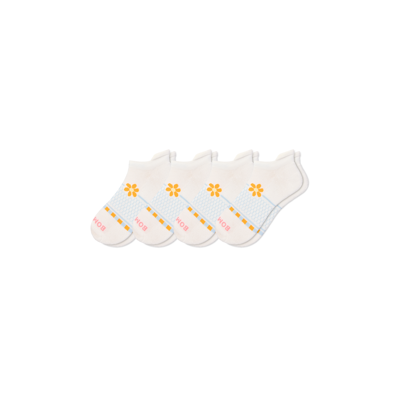 Women's Beach Day Ankle Sock 4-Pack - Cloud Bloom L