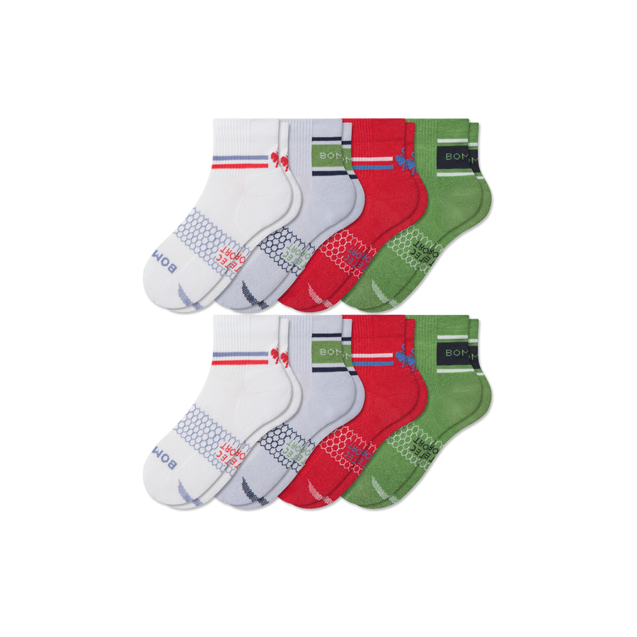 Youth All Sport Quarter Sock 8-Pack - Miles Support