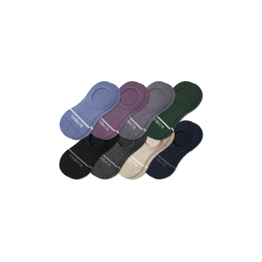 Women's Lightweight Merino Wool Blend No Show Sock 8-Pack - Fresh Shift Comfort