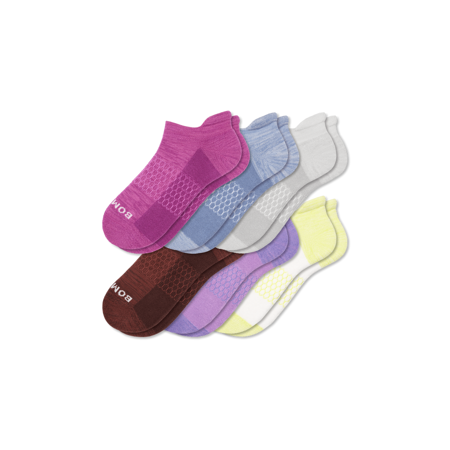 Women’s Two Tone Ankle Sock 6-Pack - Trail Run Step