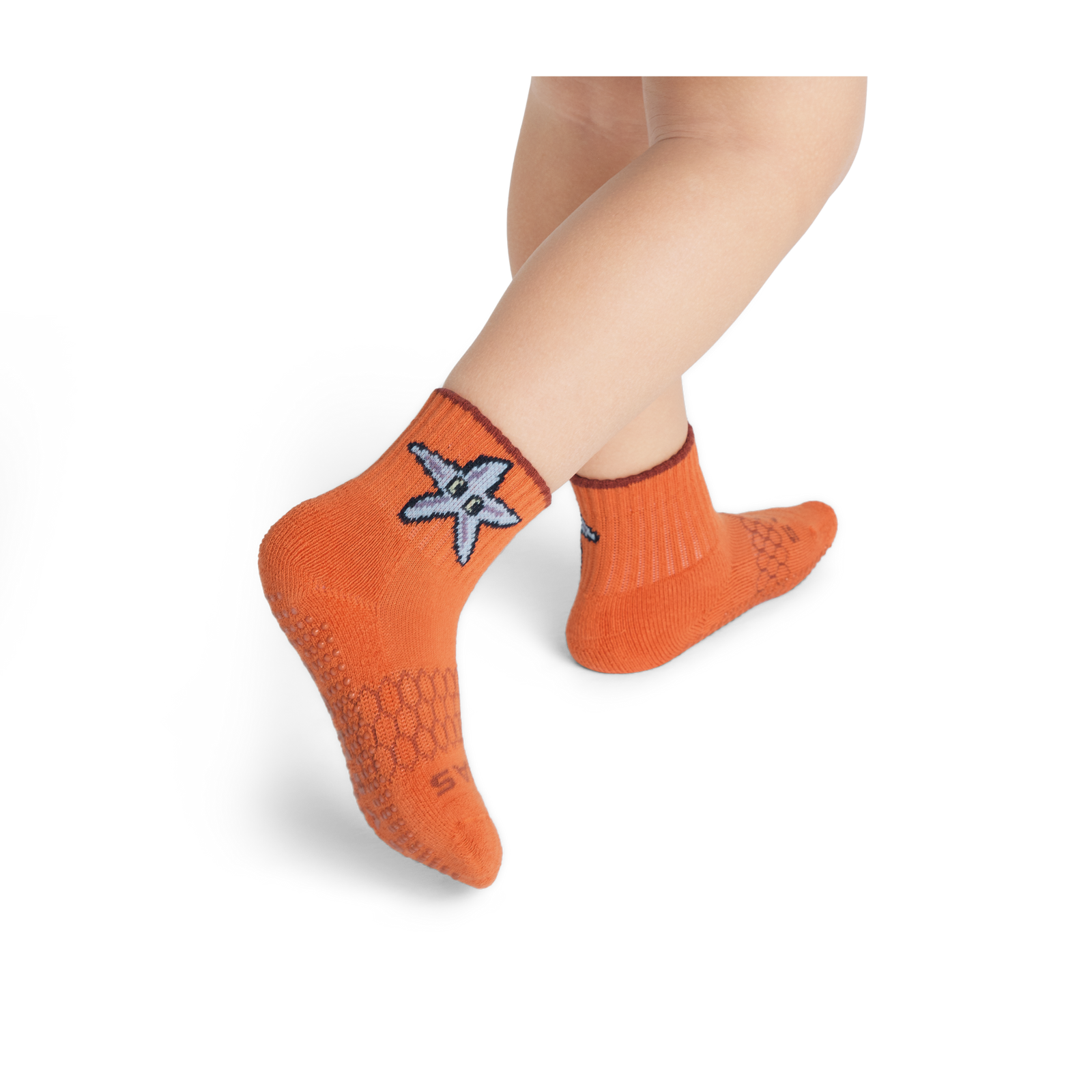 Toddler Gripper Calf Sock 12-Pack- Ginger zest - 3