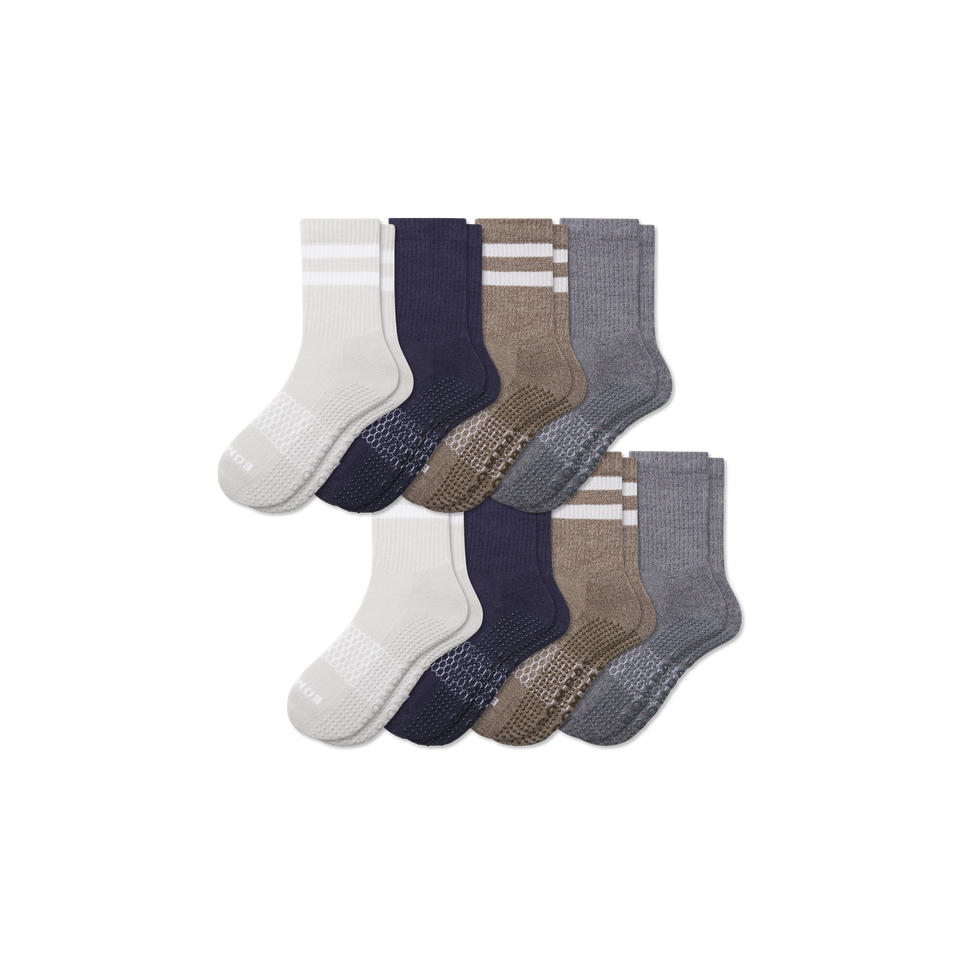 Grippers Half Calf Sock 8-Pack - Harbor Navy Mix