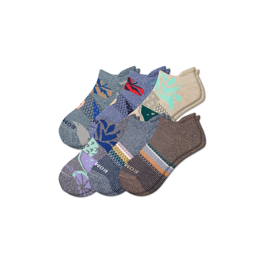 Men’s Tropical Ankle Sock 6-Pack - Active Home Step