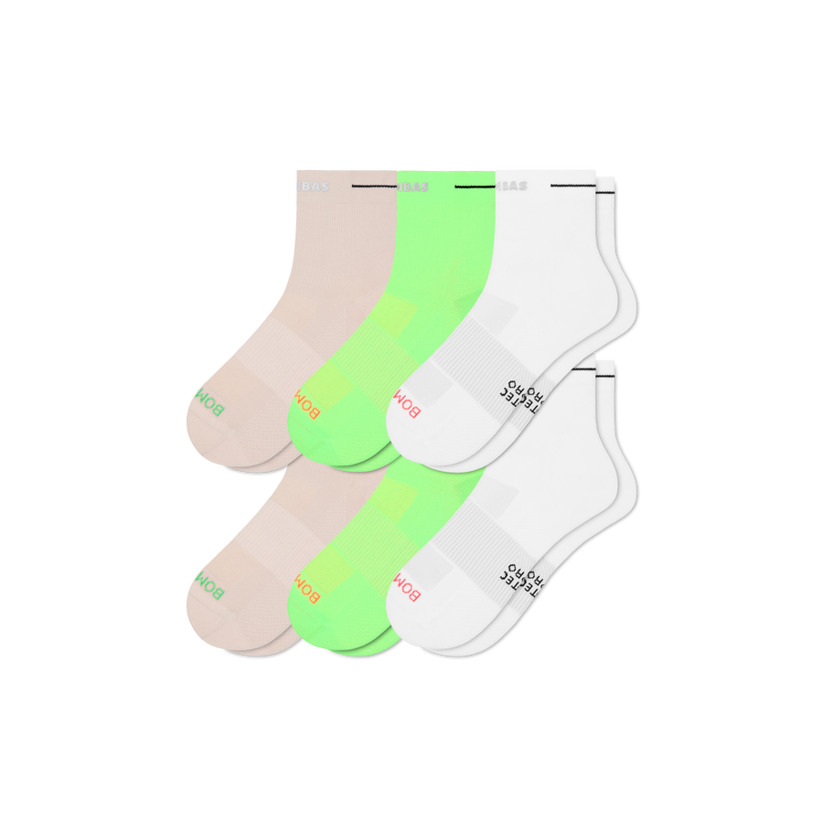 Women's RunPro Quarter Sock 6-Pack - Trail Crew Step