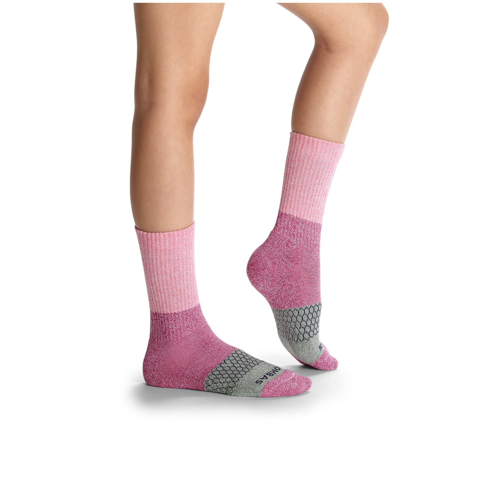 Youth Tri-Block Calf Sock 4-Pack - lupine-rose-mix - 5