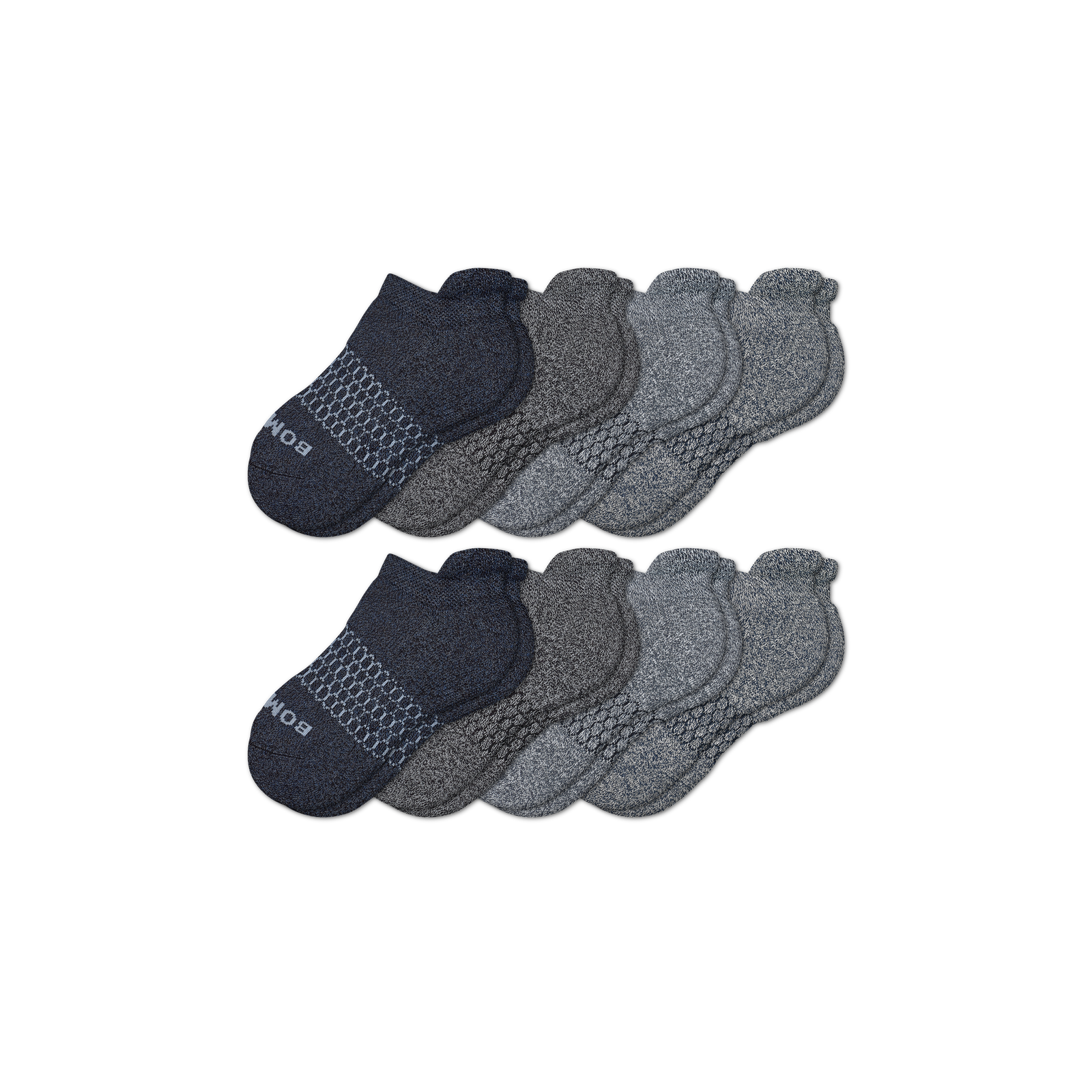 Youth Ankle Sock 8-Pack - marl-mix - 34