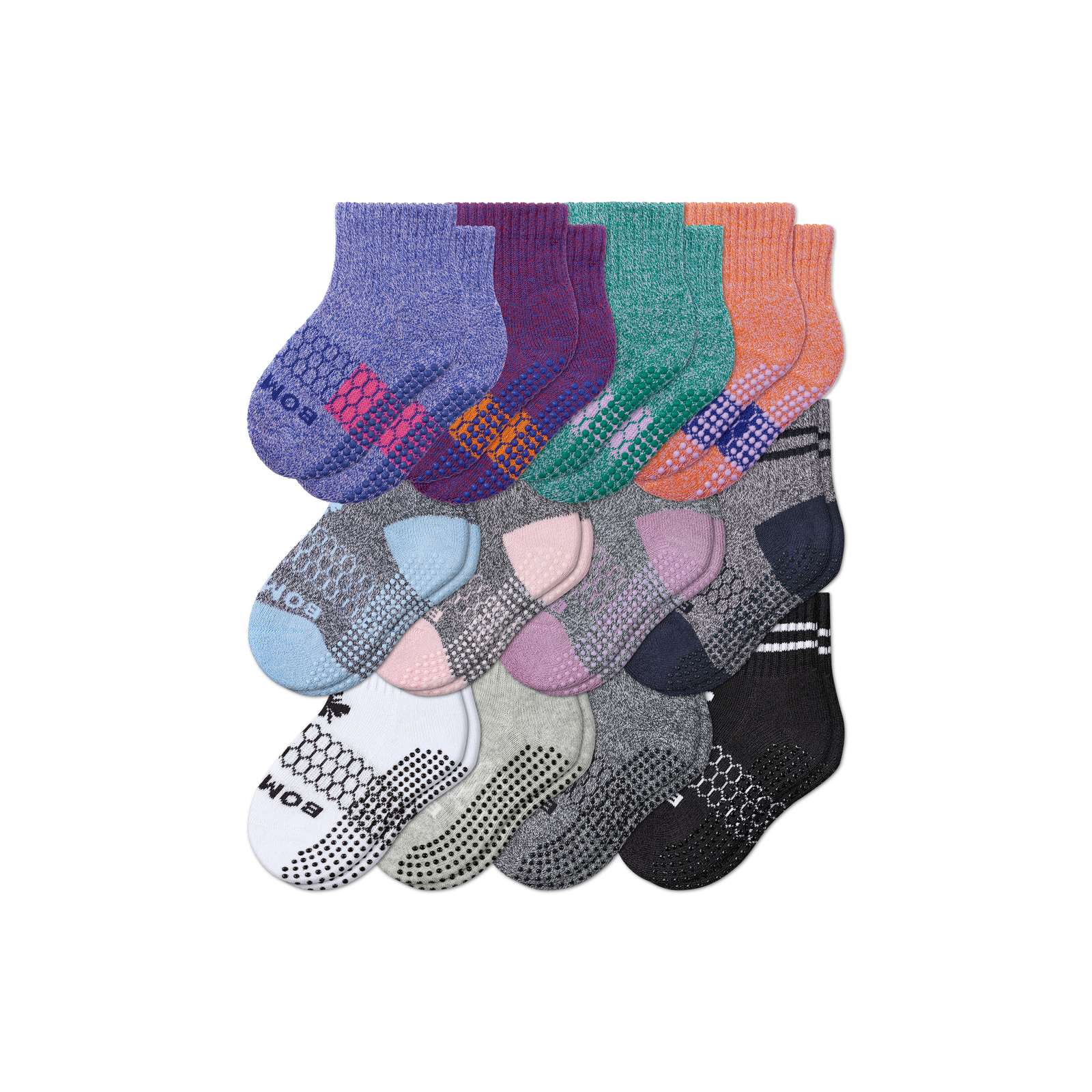 Toddler Gripper Calf Sock Marls Originals Mixed 12-Pack L