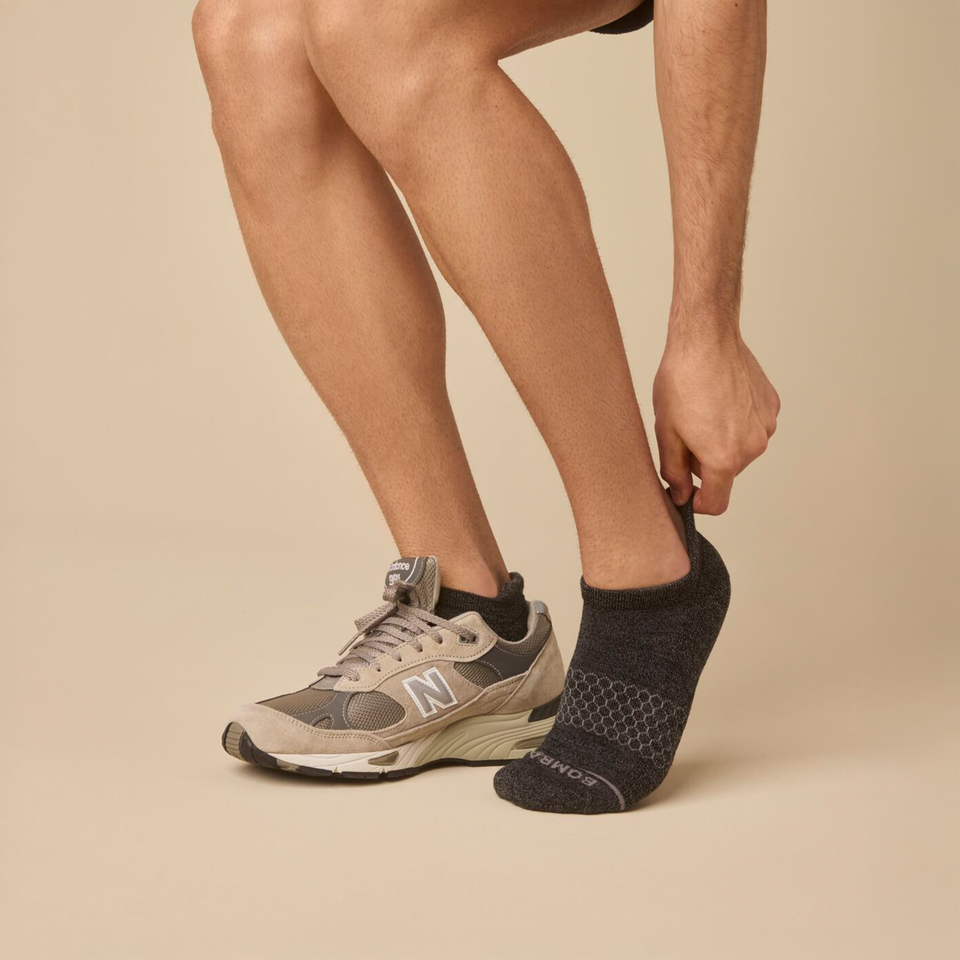 Merino Wool Bland Ankle Socks - Charcoal MO [LIFESTYLE] [7531]