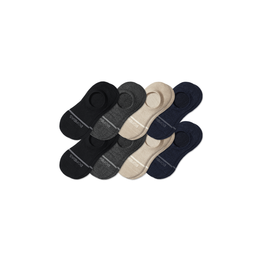 Men's Lightweight Merino Wool Blend No Show Sock 8-Pack - Fresh Support