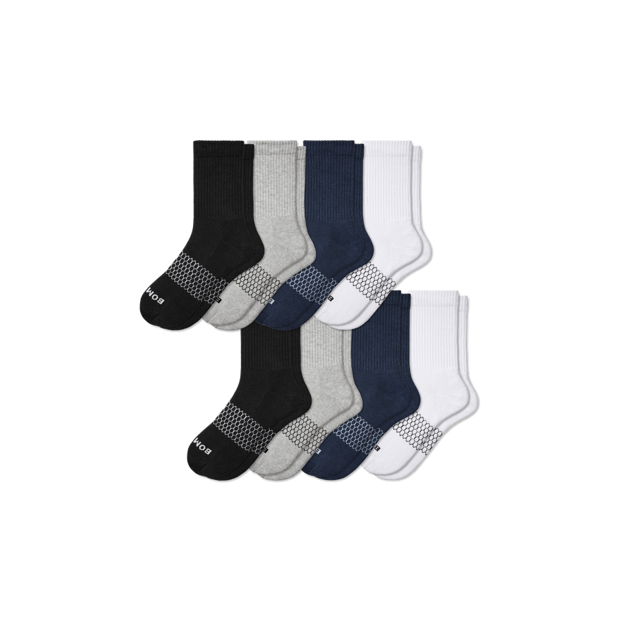Men's Solids Half Calf Sock 8-Pack - Steady Lounge Rotation