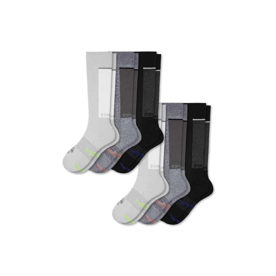 Women's Performance Compression Knee High Sock 6-Pack (20-30mmHg) - Run Support