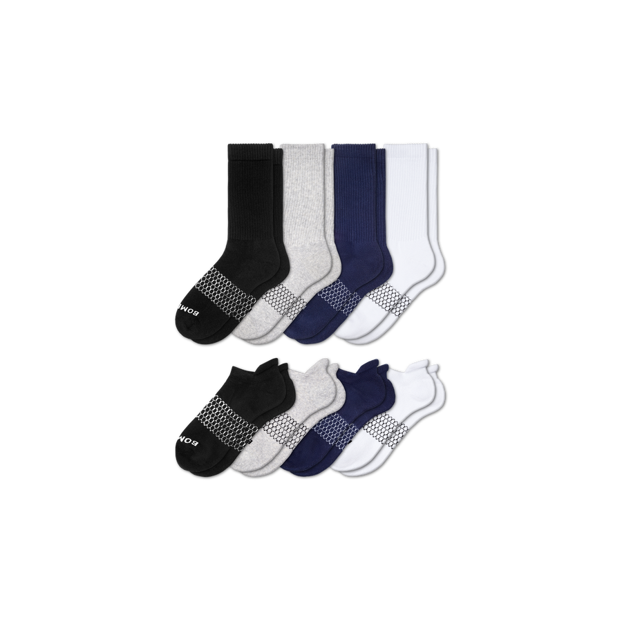 Men's Calf & Ankle Sock 8-Pack - Outdoor No Show Support