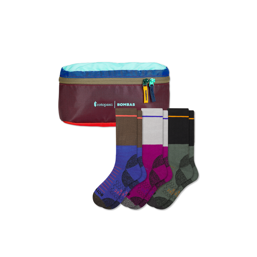 Men's Hiking Calf Sock 3-Pack & Cotopaxi Fanny Pack - Smart Hike Wrap