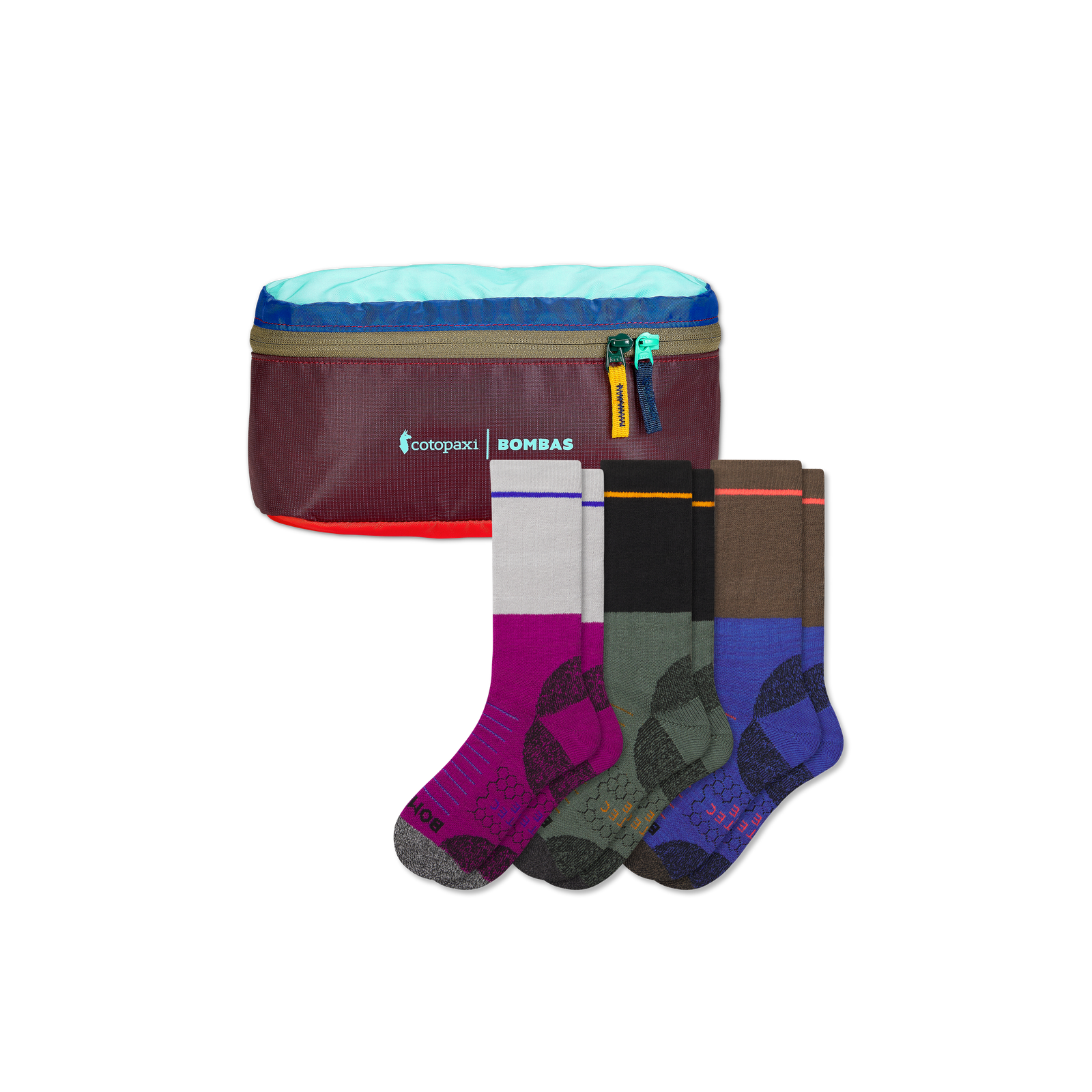 Women's Hiking Calf Sock 3-Pack & Cotopaxi Fanny Pack - Moss Mix