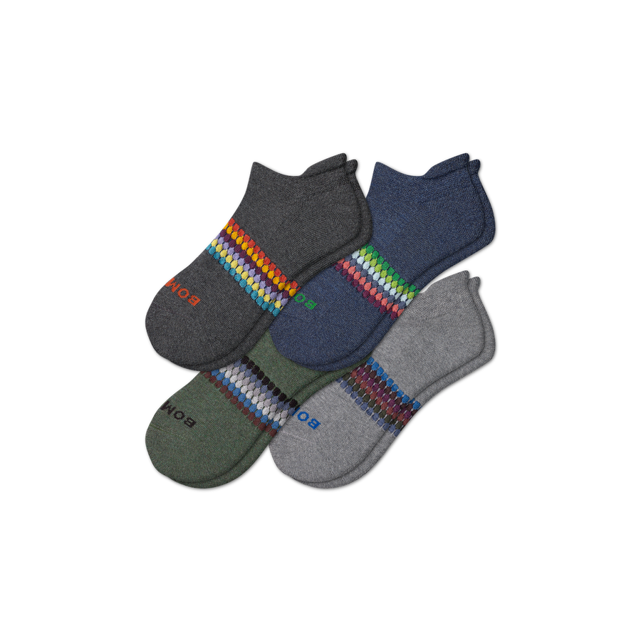Men's Sunset Stripe Ankle Sock 4-Pack - Trail Crew Wear