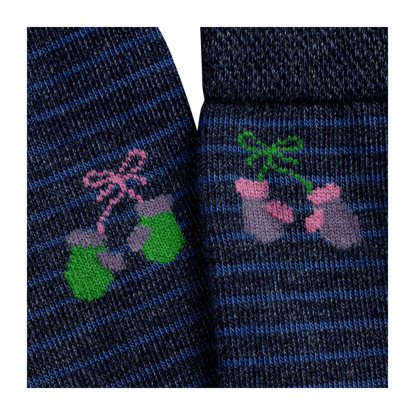 Women's Lightweight Chalet Calf Socks - navy-heather - 10
