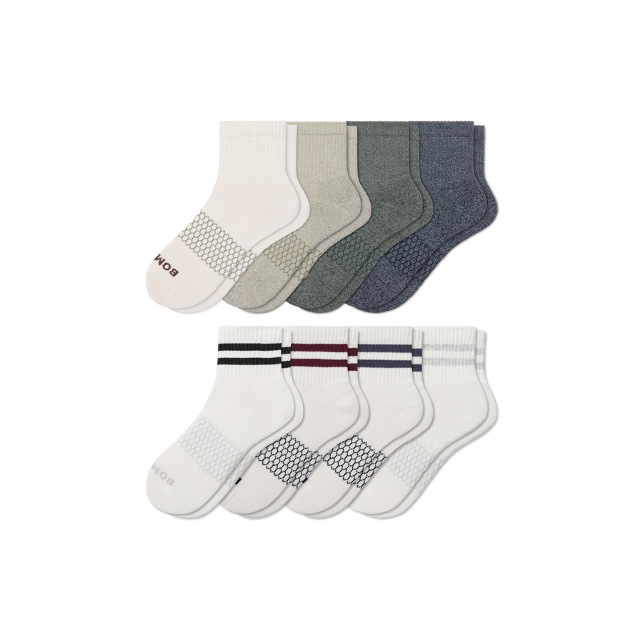 Men's Quarter Sock 8-Pack - Everyday Studio Comfort