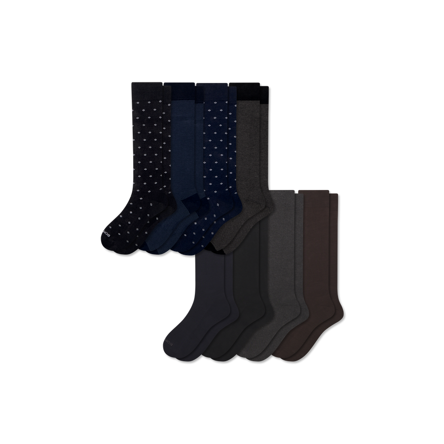 Men's Dress Over the Calf Sock 8-Pack - Trail Everyday Cushion
