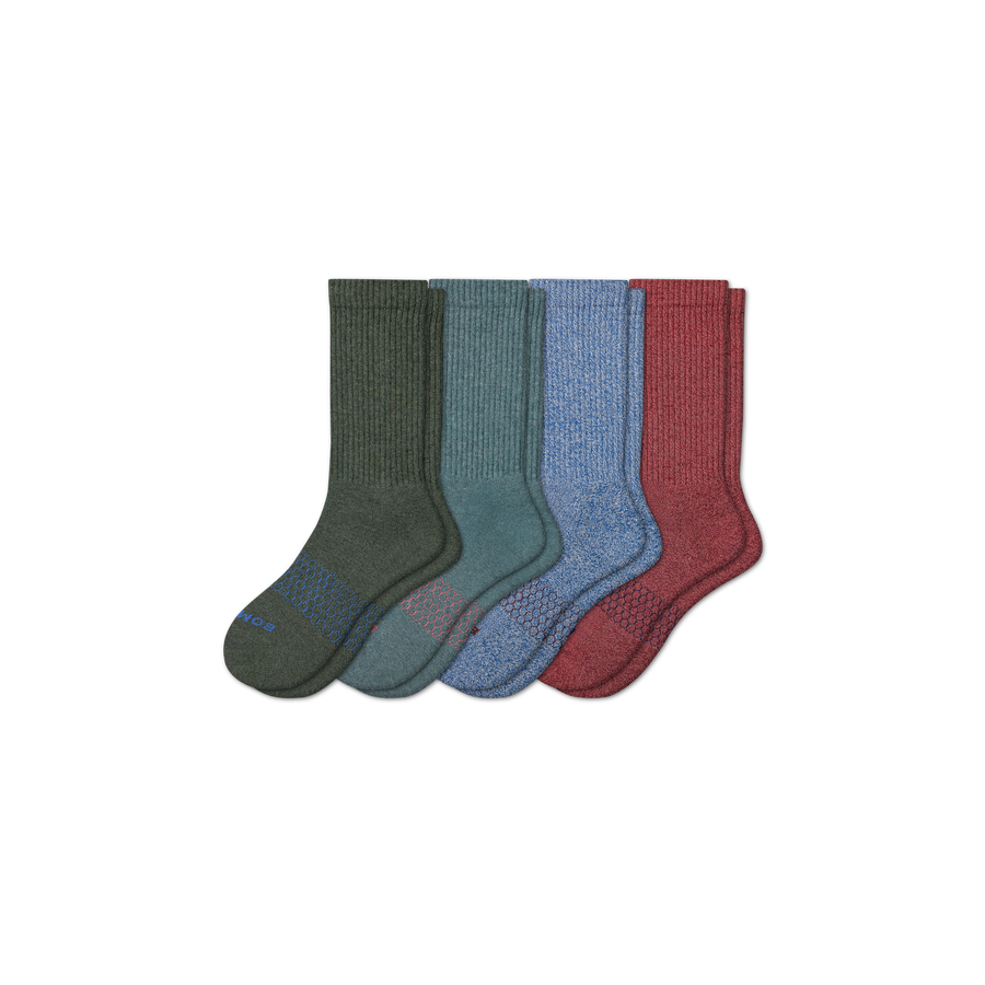 Men's Best Seller Calf Sock 4-Pack - Easy Office Cushion