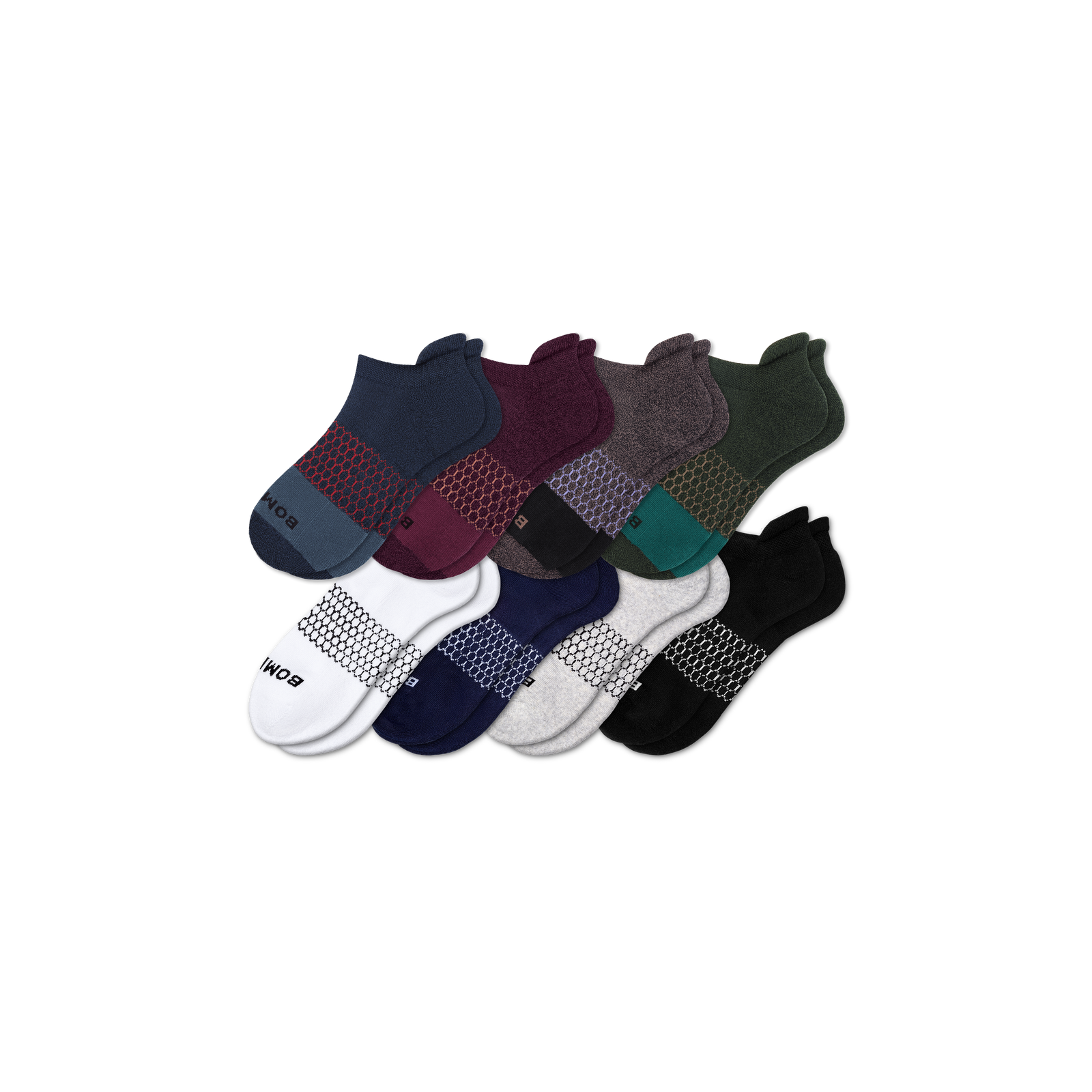 Men's Ankle Sock 8-Pack - Olive Solids Mix L