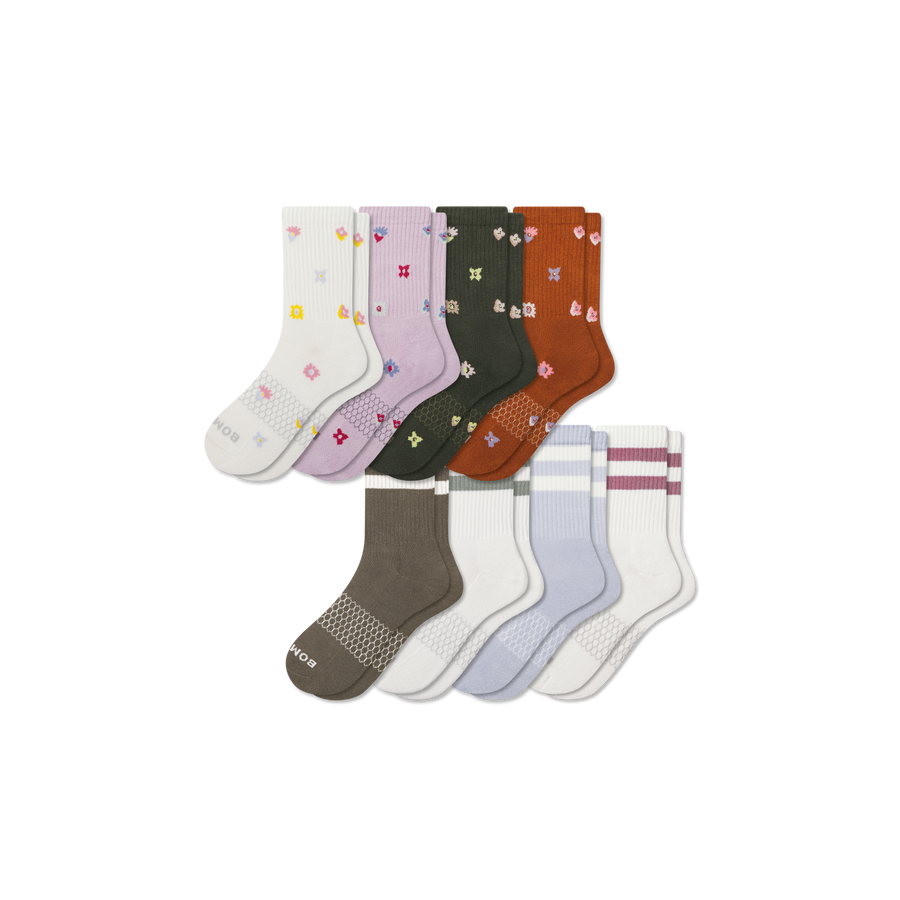 Women's Half Calf Sock 8-Pack - Light Crew Fit