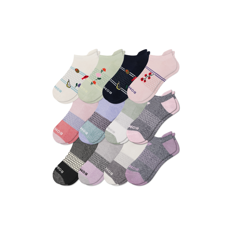 Women's Ankle Sock 12-Pack - Comfort No Show Fit