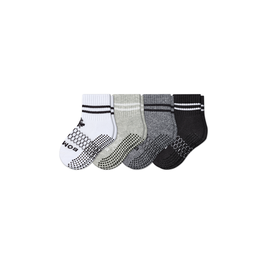Toddler Originals Gripper Calf Sock 4-Pack - Outdoor No Show Step