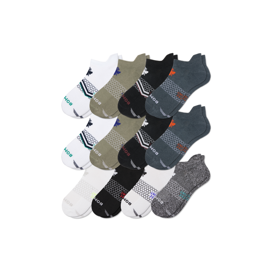 Men's All Sport Ankle Sock 12-Pack - Daily No Show Comfort