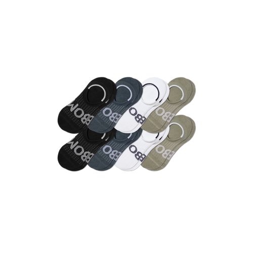Men's All Sport Cushioned No Show Sock 8-Pack - pebble sage mix L