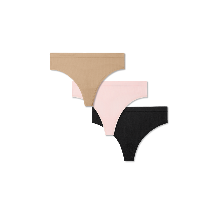 Women's Seamless Thong 3-Pack - Modern Soft Fit