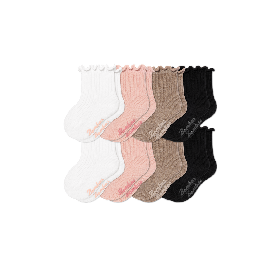 Baby Ruffle Rib Calf Sock 8-Pack (6-12 Months) - Comfort Weekend Move