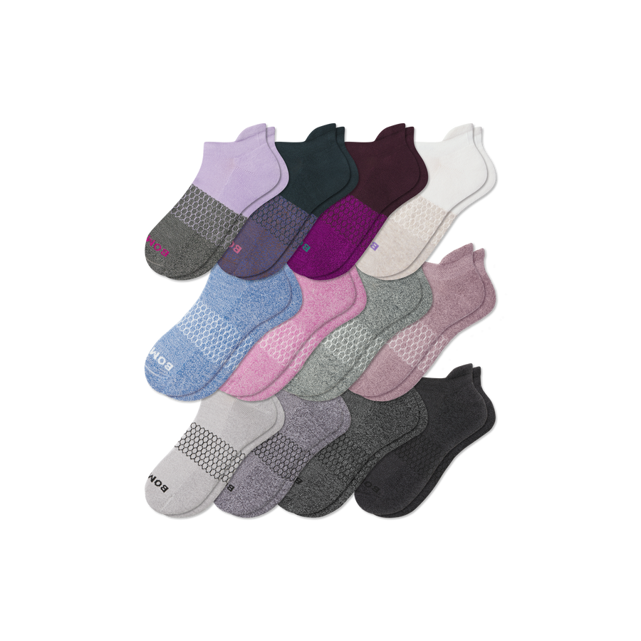 Women's Marl Ankle Sock 12-Pack - Soft Travel Rotation