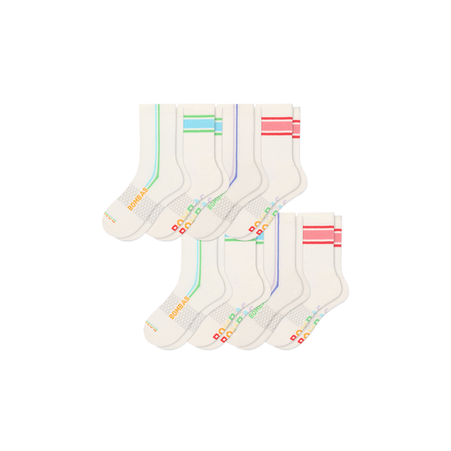 Pride Half Calf Sock 8-Pack - Everyday Low Cut Comfort