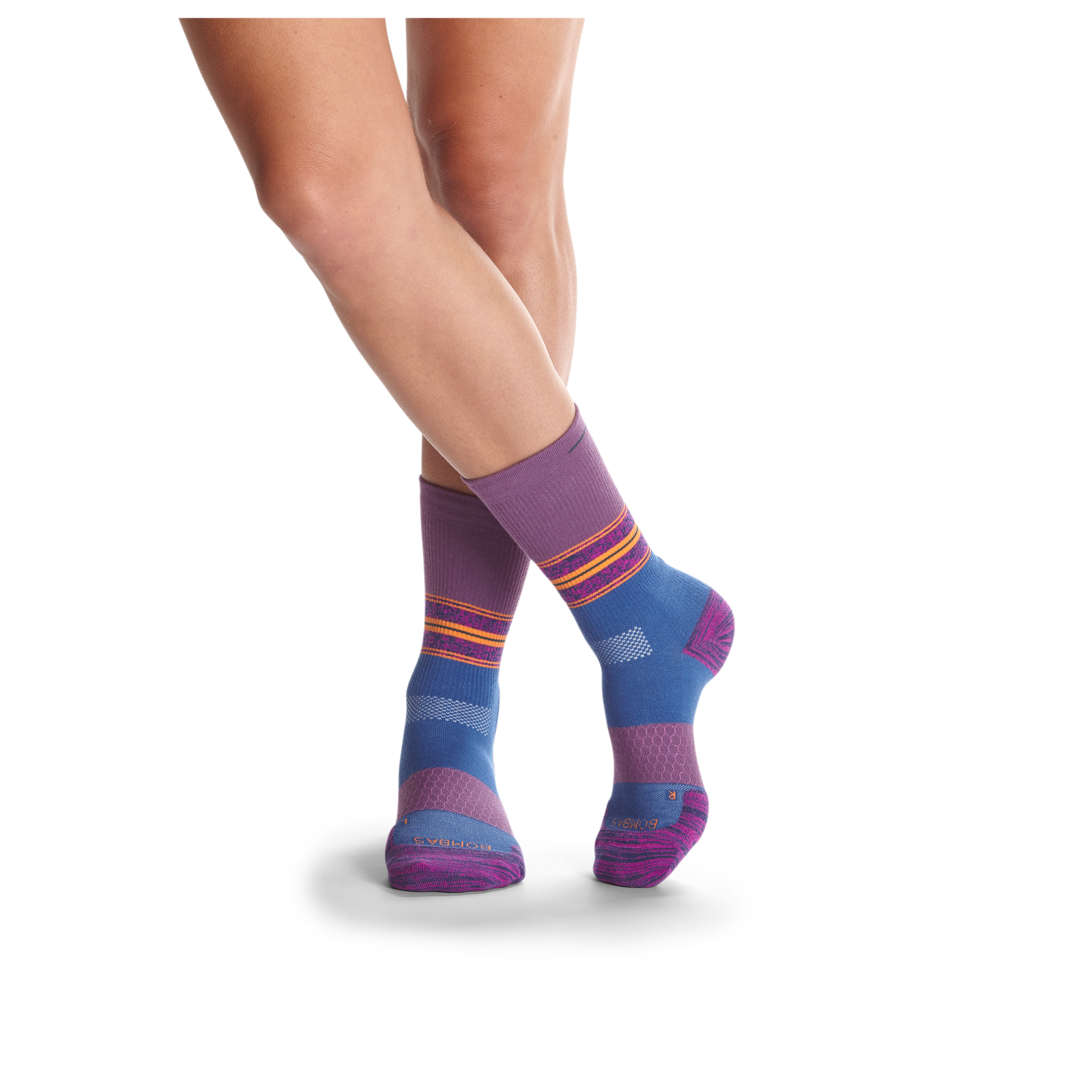 Women's Running Calf Sock 6-Pack - purple-gloss-mix - 25