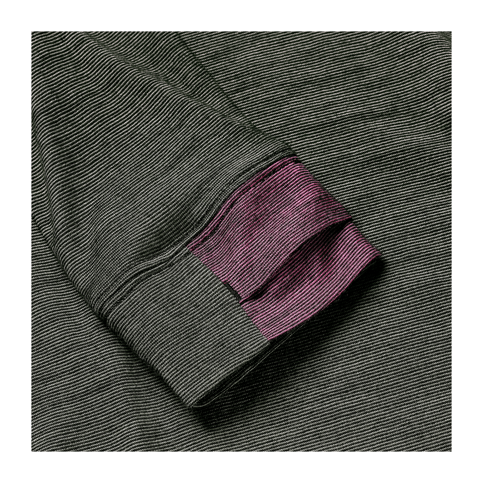 Merino Wool Crew Neck Long Sleeve T-Shirt Raw Umber Detail
