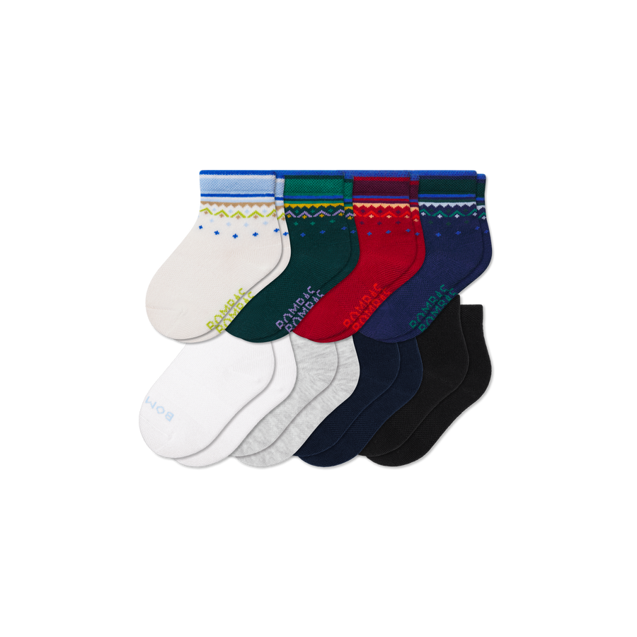 Toddler Lightweight Calf Sock 8-Pack - Everyday Run Fit