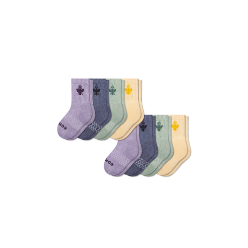Junior Calf Sock 8-Pack - sage blue mix L