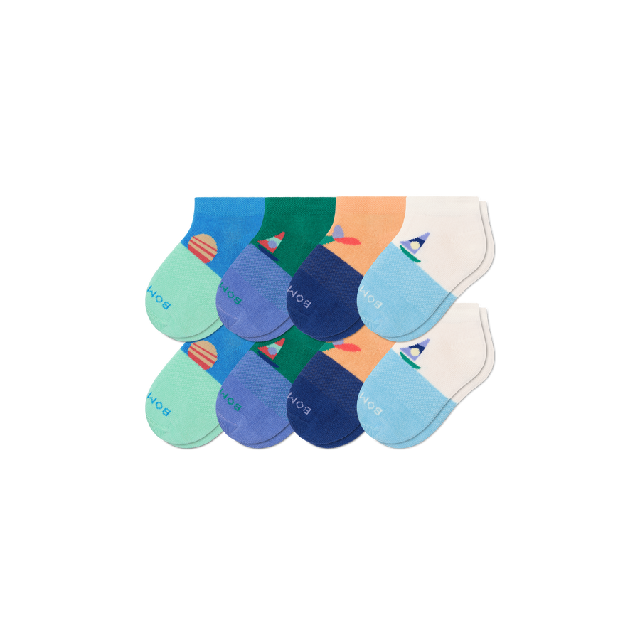 Junior Lightweight Ankle Sock 8-Pack - Classic Trail Comfort
