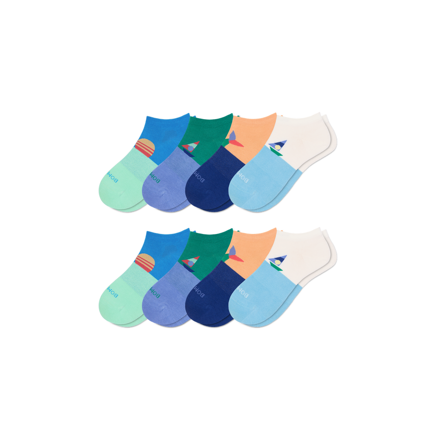 Youth Lightweight Ankle Sock 8-Pack - Trail No Show Pair
