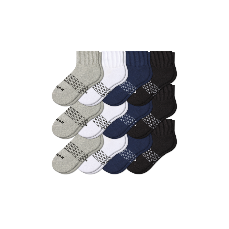 Men's Quarter Sock 12-Pack - Cushion Travel Rotation