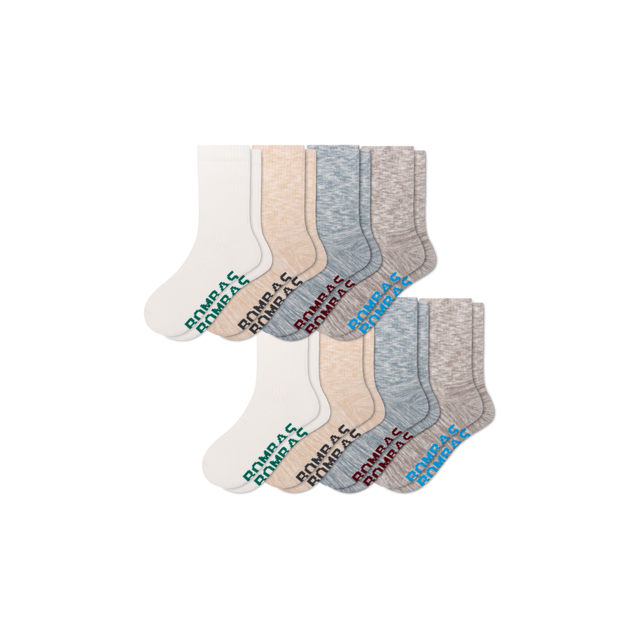 Women's Summer Ragg Half Calf Sock 8-Pack - Comfort Low Cut Pair