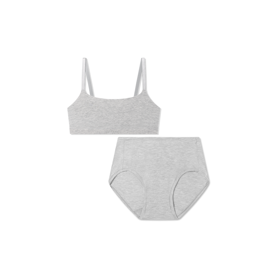 Women’s Super Soft Scoop Bralette + High Rise Brief Pack - Layered Comfort