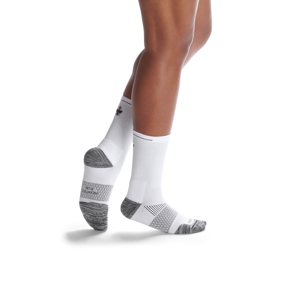 Women's Running Calf Sock 6-Pack - white-bee - 23