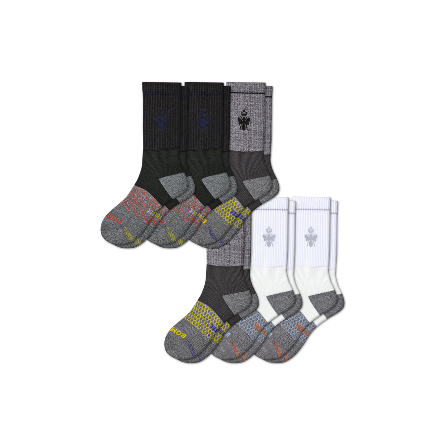 Men's Performance Targeted Compression Calf Sock 6-Pack - Support Warmup Control