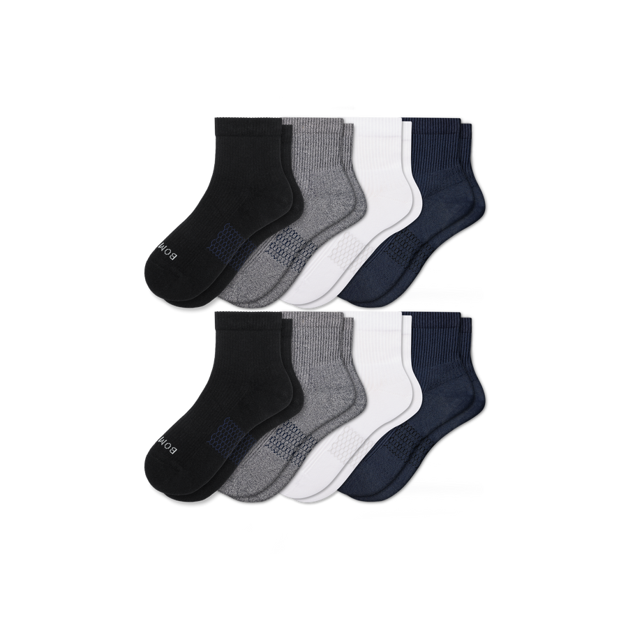 Men's Modern Rib Quarter Sock 8-Pack - Weekend Office Move