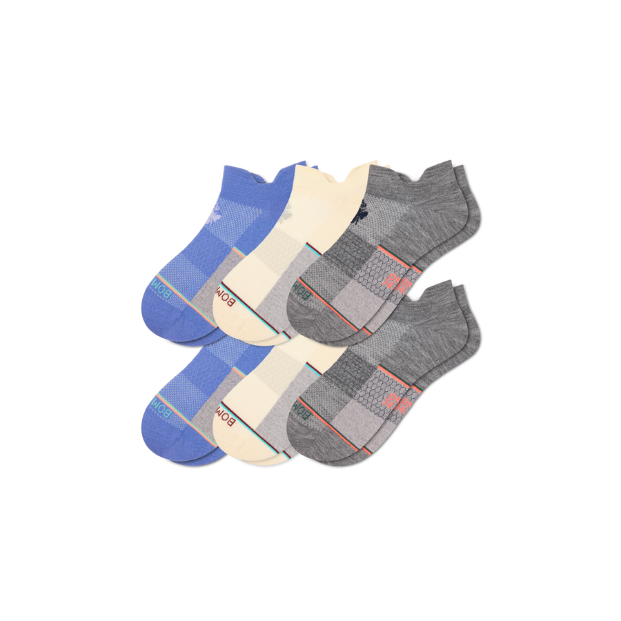 Women's UltraLite Sport Merino Wool Blend Ankle Sock 6-Pack - Everyday Studio Rotation